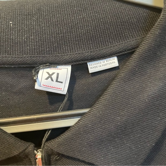 SSense Random Identities Men’s Oversized Black Polo - Picture 11 of 12